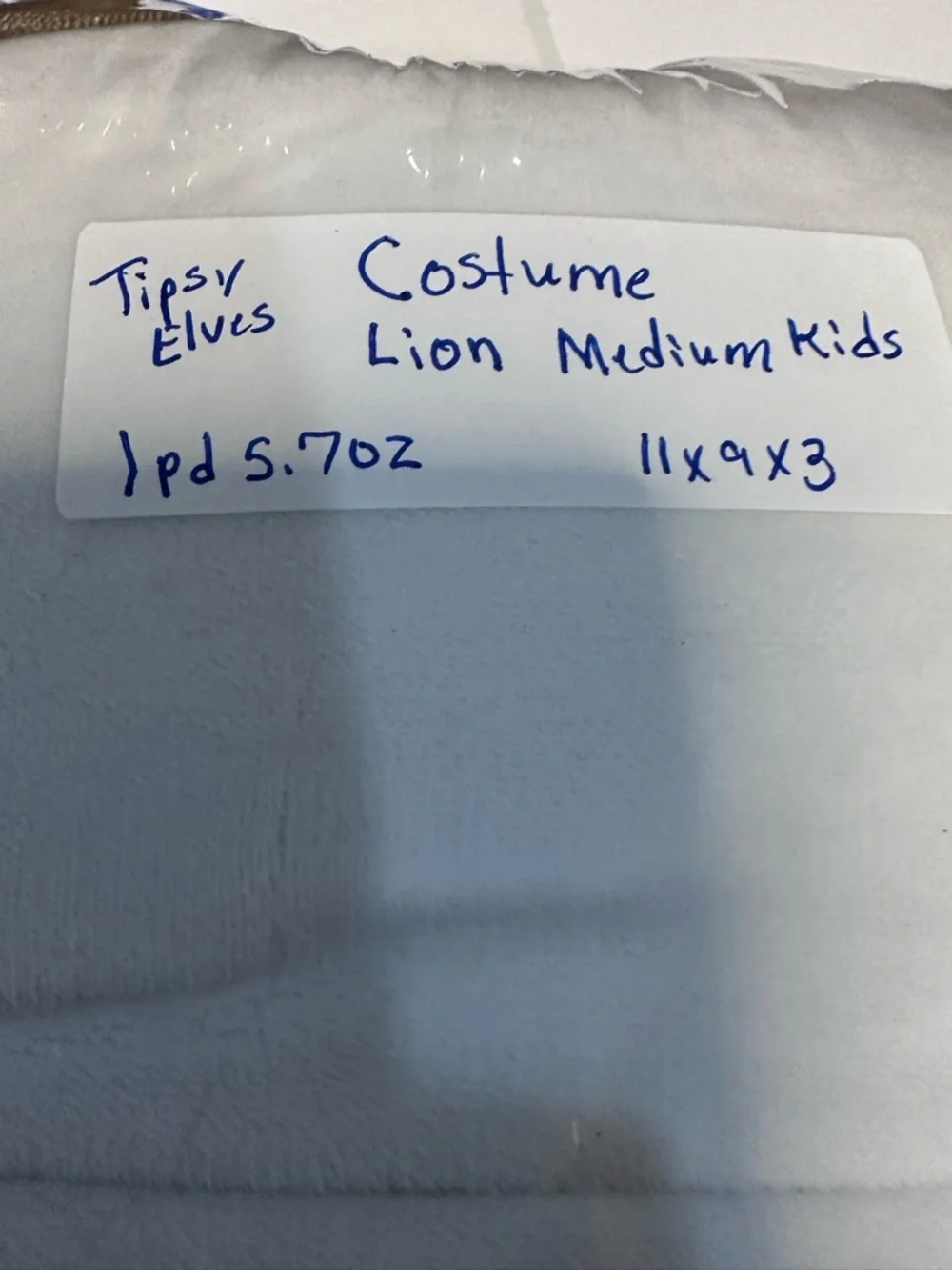 Tipsy Elves Lion Costume Kids‎ Medium Plush Zip Up Halloween Cosplay NWT